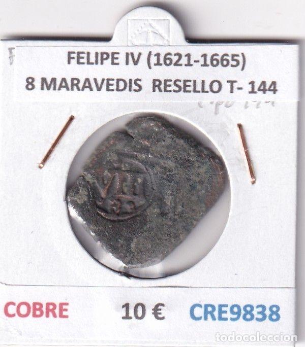 Monedas de Espa&ntilde;a: CRE9838 MONEDA ESPA&Ntilde;A FELIPE IV (1621-1665) 8 MARAVEDIS RESELLO TIPO 144 COBRE