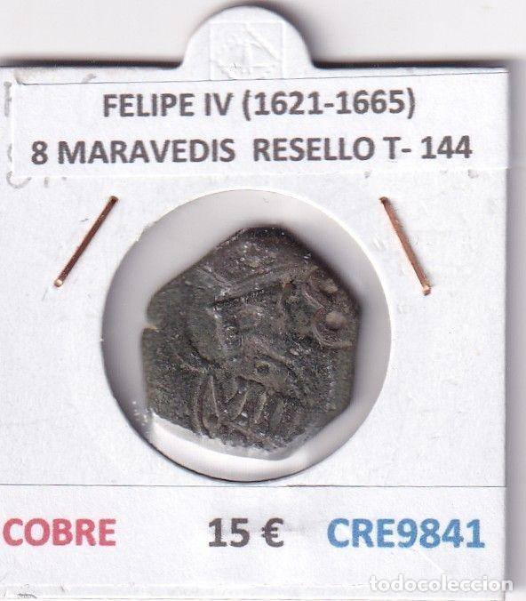Monedas de Espa&ntilde;a: CRE9841 MONEDA ESPA&Ntilde;A FELIPE IV (1621-1665) 8 MARAVEDIS RESELLO TIPO 144 COBRE