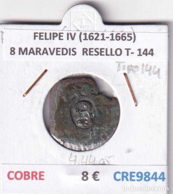 Monedas de Espa&ntilde;a: CRE9844 MONEDA ESPA&Ntilde;A FELIPE IV (1621-1665) 8 MARAVEDIS RESELLO TIPO 144 COBRE
