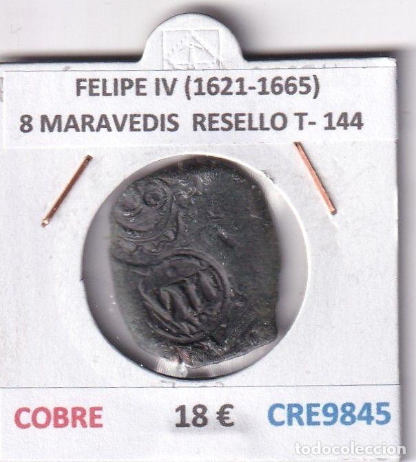 Monedas de Espa&ntilde;a: CRE9845 MONEDA ESPA&Ntilde;A FELIPE IV (1621-1665) 8 MARAVEDIS RESELLO TIPO 144 COBRE
