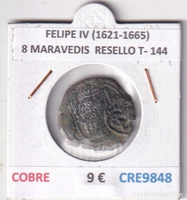 Monedas de Espa&ntilde;a: CRE9848 MONEDA ESPA&Ntilde;A FELIPE IV (1621-1665) 8 MARAVEDIS RESELLO TIPO 144 COBRE