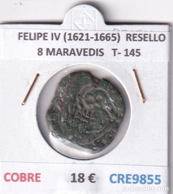 Monedas de Espa&ntilde;a: CRE9855 MONEDA ESPA&Ntilde;A FELIPE IV (1621-1665) 8 MARAVEDIS RESELLO TIPO 145 COBRE