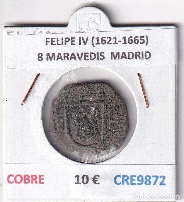 Monedas de Espa&ntilde;a: CRE9872 MONEDA ESPA&Ntilde;A FELIPE IV (1621-1665) 8 MARAVEDIS MADRID COBRE