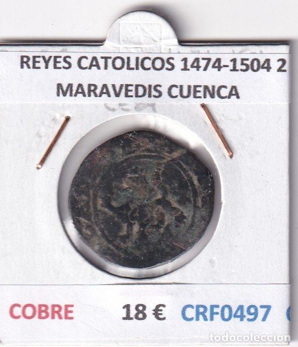 Coins of Spain: CRF0497 MONEDA ESPA&Ntilde;A REYES CATOLICOS 1474-1504 2 MARAVEDIS CUENCA COBRE