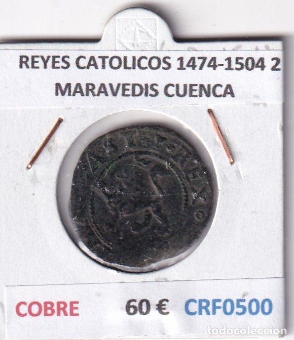 Coins of Spain: CRF0500 MONEDA ESPA&Ntilde;A REYES CATOLICOS 1474-1504 2 MARAVEDIS CUENCA COBRE