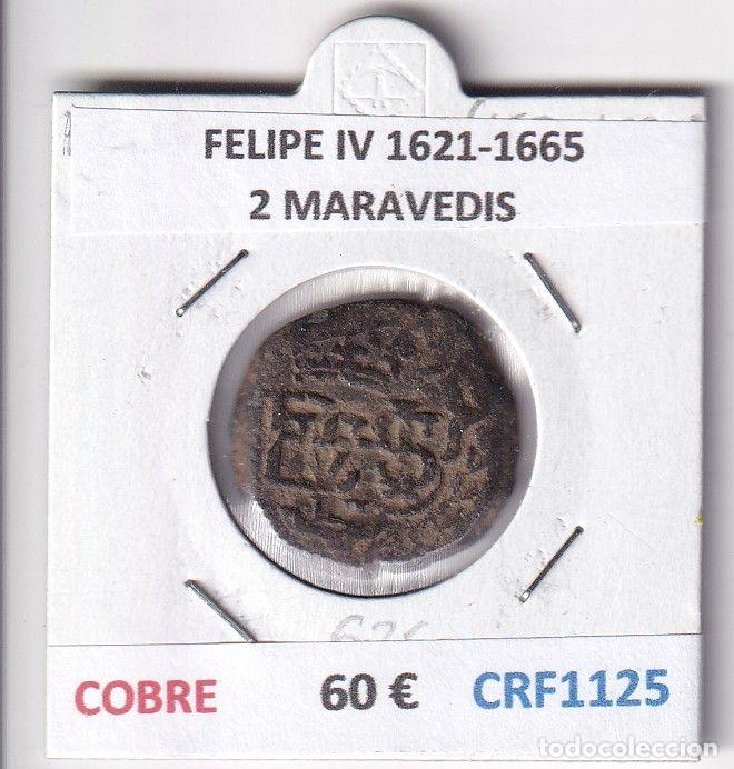 M&uuml;nzen von Spanien: CRF1125 MONEDA ESPA&Ntilde;A FELIPE IV 1621-1665 2 MARAVEDIS