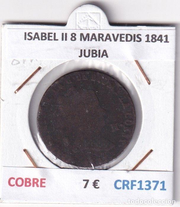 Moedas de Espanha: CRF1371 MONEDA ESPA&Ntilde;A ISABEL II 8 MARAVEDIS 1841 JUBIA COBRE
