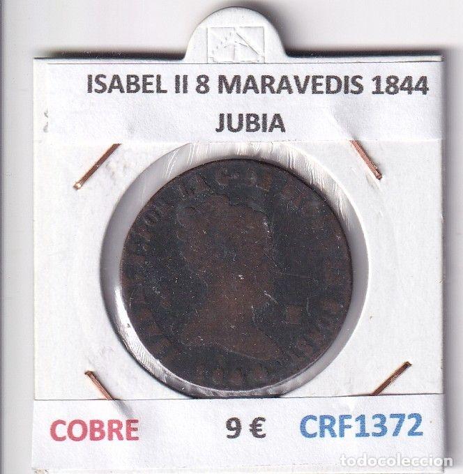 Moedas de Espanha: CRF1372 MONEDA ESPA&Ntilde;A ISABEL II 8 MARAVEDIS 1844 JUBIA COBRE