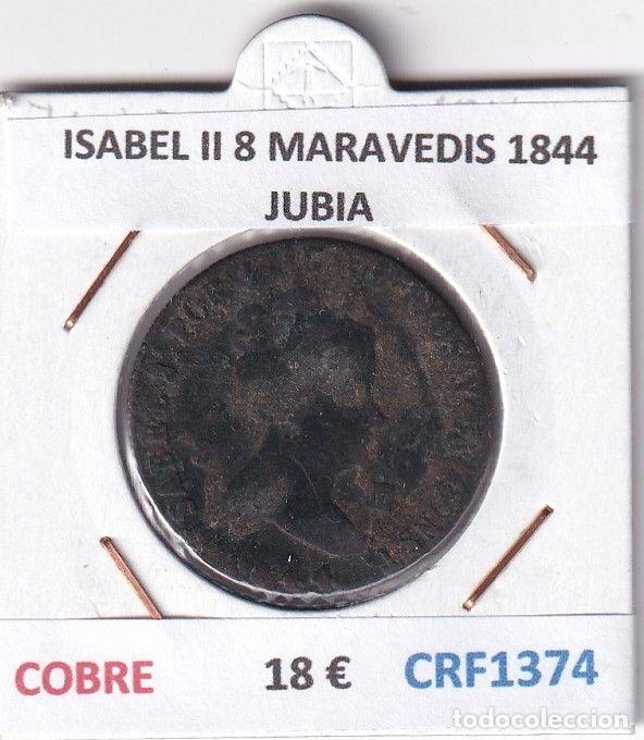 M&uuml;nzen von Spanien: CRF1374 MONEDA ESPA&Ntilde;A ISABEL II 8 MARAVEDIS 1844 JUBIA COBRE