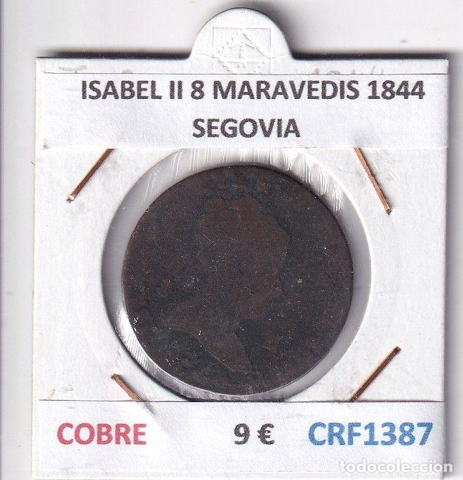 M&uuml;nzen von Spanien: CRF1387 MONEDA ESPA&Ntilde;A ISABEL II 8 MARAVEDIS 1844 SEGOVIA COBRE