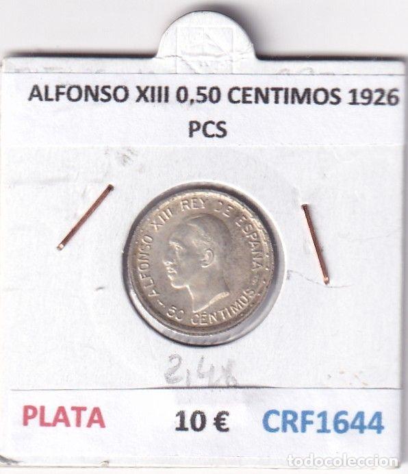 M&uuml;nzen von Spanien: CRF1644 MONEDA ESPA&Ntilde;A ALFONSO XIII 0,50 CENTIMOS 1926 PCS PLATA