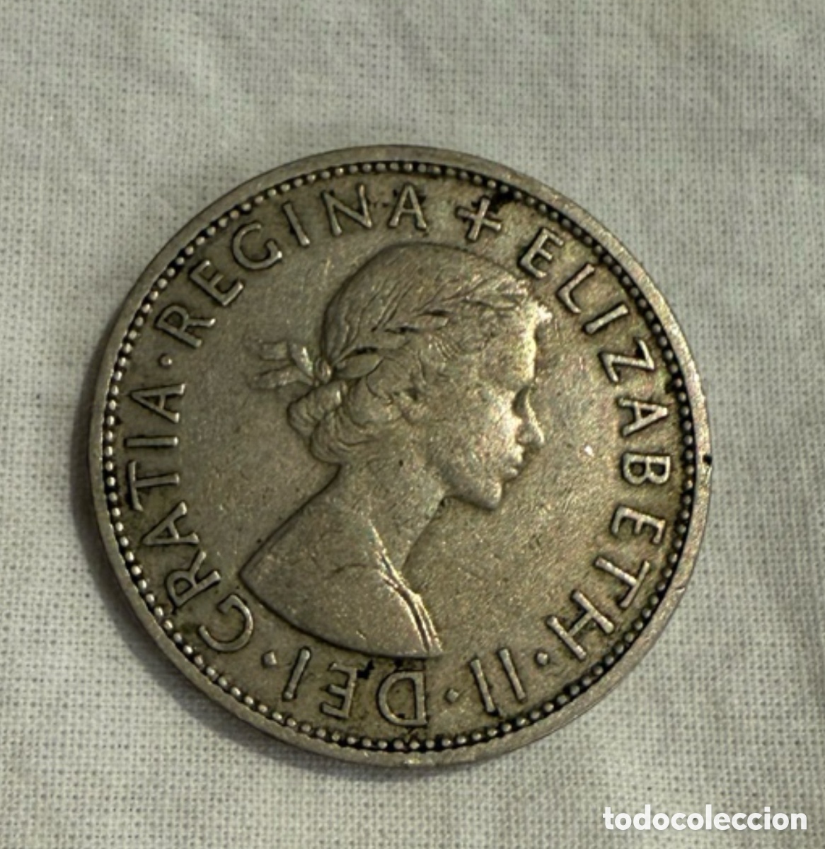 Monedas de Espa&ntilde;a: Media Corona Brit&aacute;nica Half Crown 1959 &ndash; Isabel II &ndash; Reino Unido
