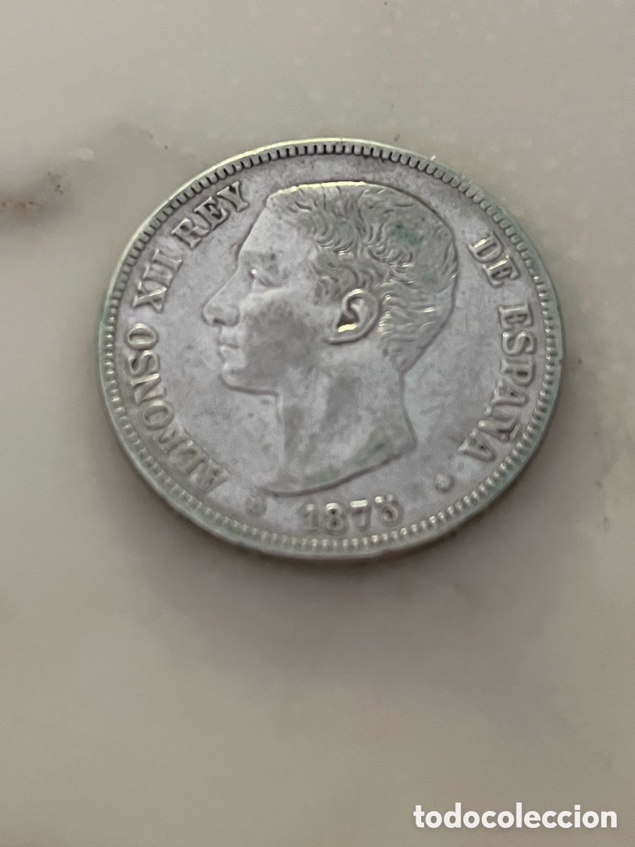 Monedas de Espa&ntilde;a: 1875. 5 pesetas de plata . Alfonso XII.