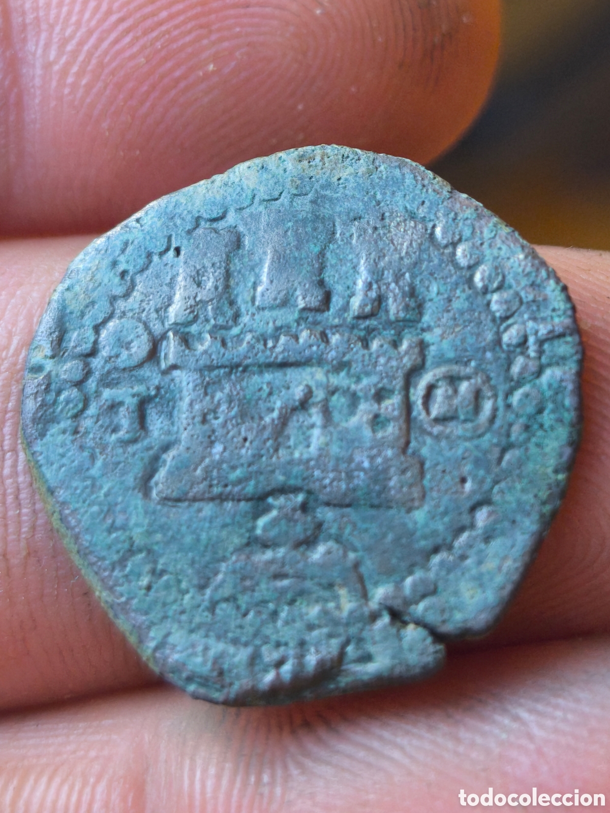 Monedas de Espa&ntilde;a: Reyes Catolicos 2 maravedis Toledo