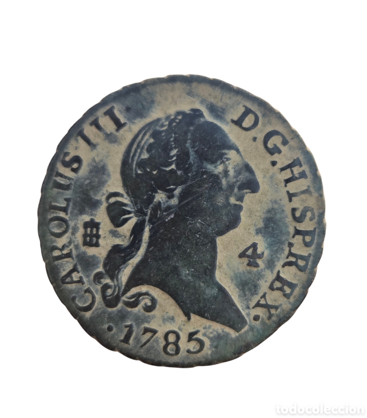 Monedas de Espa&ntilde;a: Bonitos 4 Maravedis Carlos III 1785