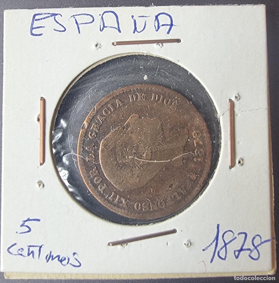 Monete da Spagna: MONEDA ESPA&Ntilde;A 1878 - 5 CENTIMOS - MONEDA ENCARTONADA