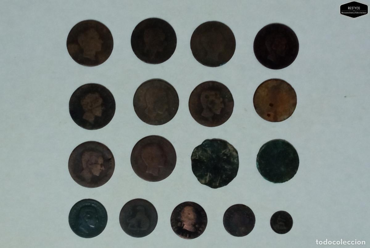 Monete da Spagna: Monedas - Lote de Monedas de Cobre Diversos Valores y &Eacute;pocas