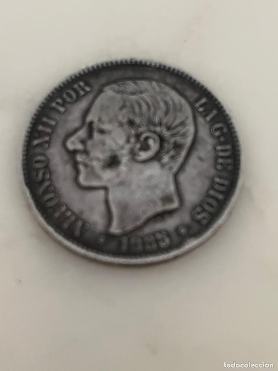 Monedas de Espa&ntilde;a: 1885 *87 Alfonso XII. 5 pesetas de plata