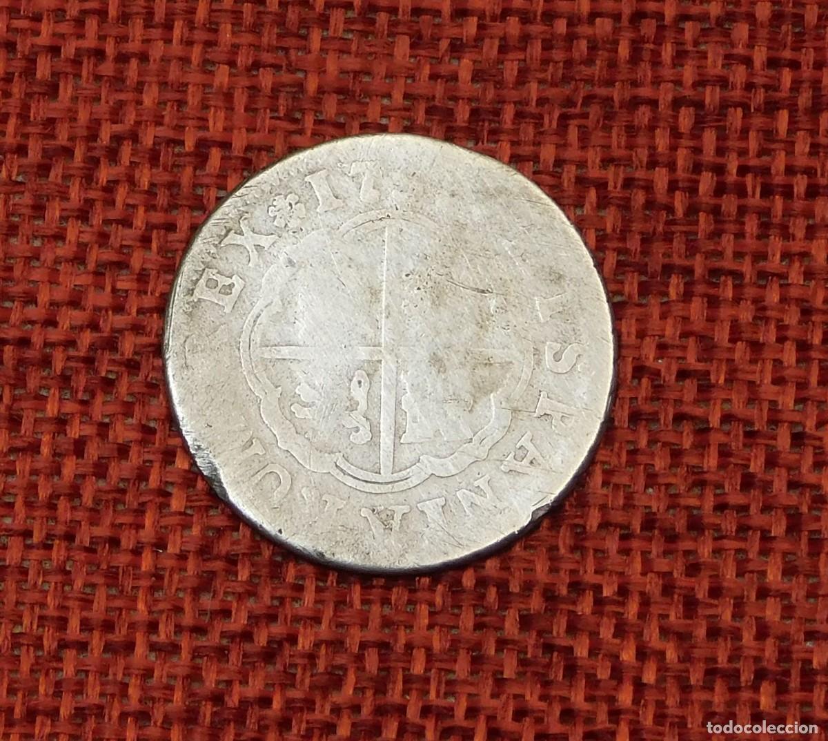 Monedas de Espa&ntilde;a: Espa&ntilde;a - Spain - Rey Fernando VI - A&ntilde;o 1958 - 2 Reales Javea JV - Krause KM# 386 Plata Ag