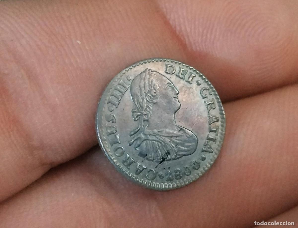 Monedas de Espa&ntilde;a: EBC+! Carlos IV 1/2 real 1800 M&eacute;xico