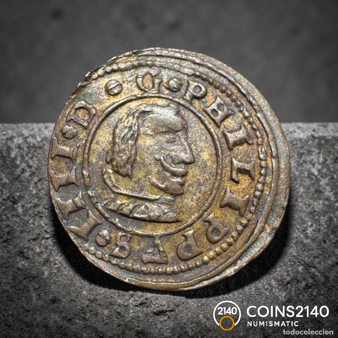 Monedas de Espa&ntilde;a: Felipe IV (1621-1665). 16 maraved&iacute;s. 1664. Burgos. (AC - 441). (JaraboSanahuja - M7). 3,64g.