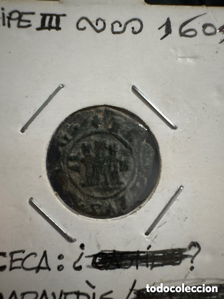 M&uuml;nzen von Spanien: Moneda 2 maraved&iacute;s Felipe III 1604 (A3)
