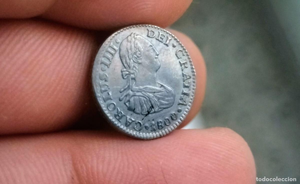 Monedas de Espa&ntilde;a: EBC+! Carlos IV 1/2 real 1800 M&eacute;xico