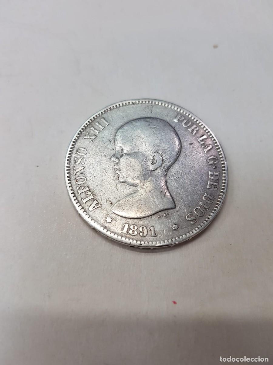 Monedas de Espa&ntilde;a: ESPA&Ntilde;A-ALFONSO XIII- 5 PESETAS-1891*91 PGM