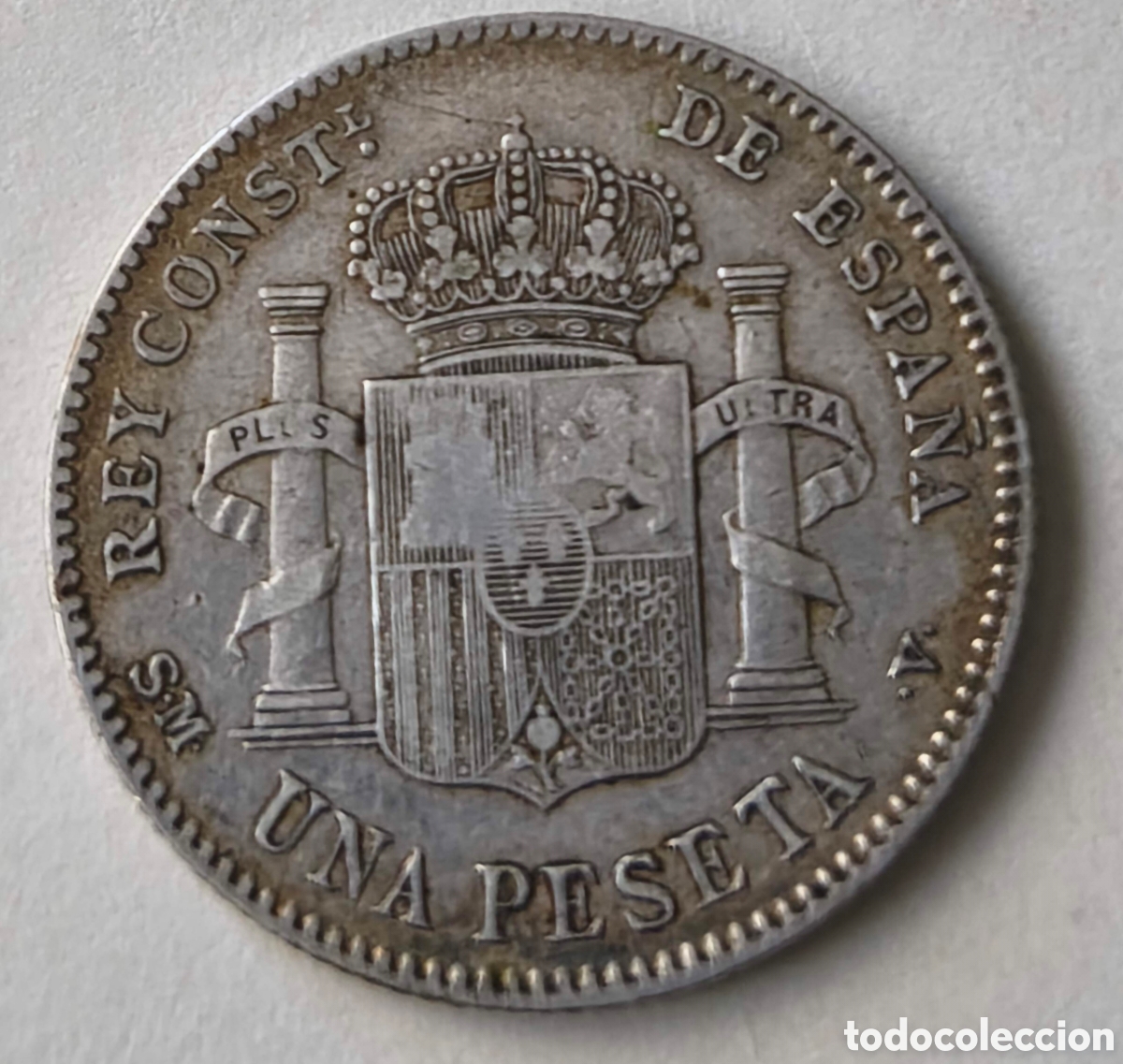 Monedas de Espa&ntilde;a: Espa&ntilde;a. 1900. Una peseta - Foto 2