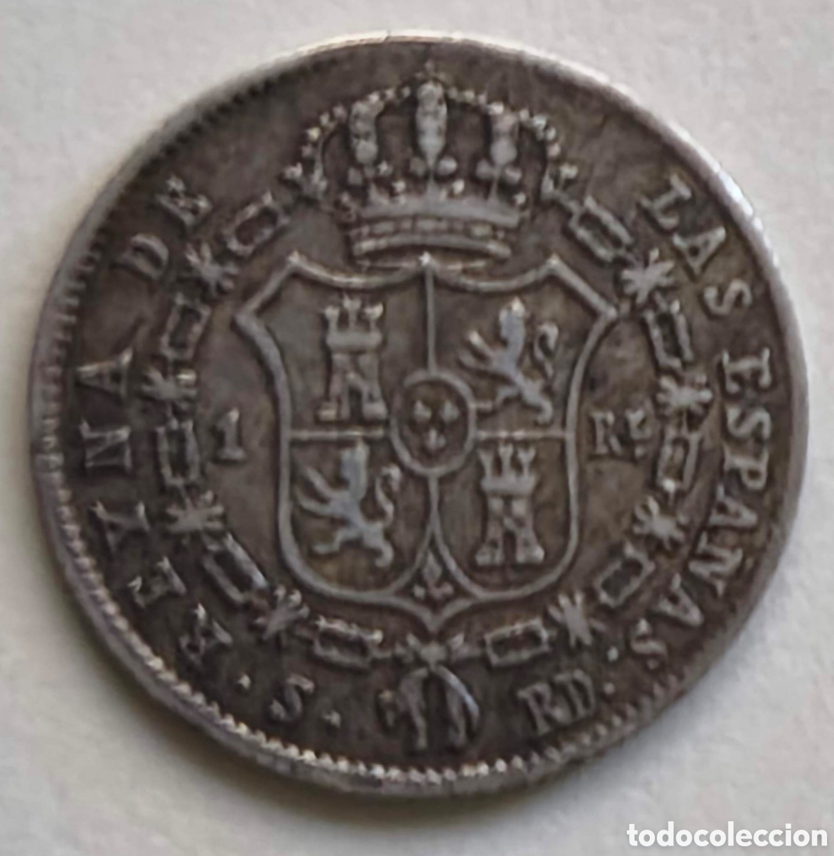 Monedas de Espa&ntilde;a: Espa&ntilde;a. 1851. Un real. Sevilla - Foto 2