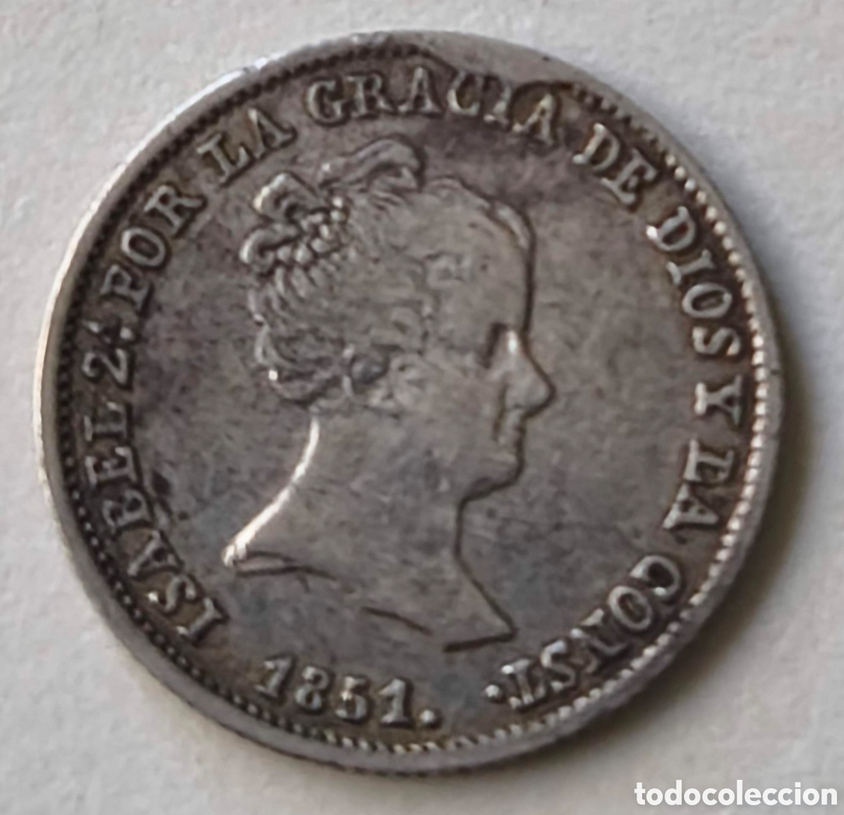 Monedas de Espa&ntilde;a: Espa&ntilde;a. 1851. Un real. Sevilla