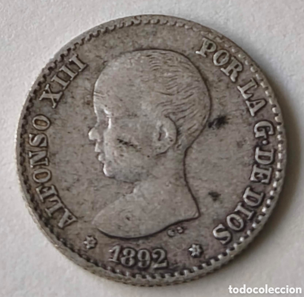 Monedas de Espa&ntilde;a: Espa&ntilde;a. 1892. 50 c&eacute;ntimos