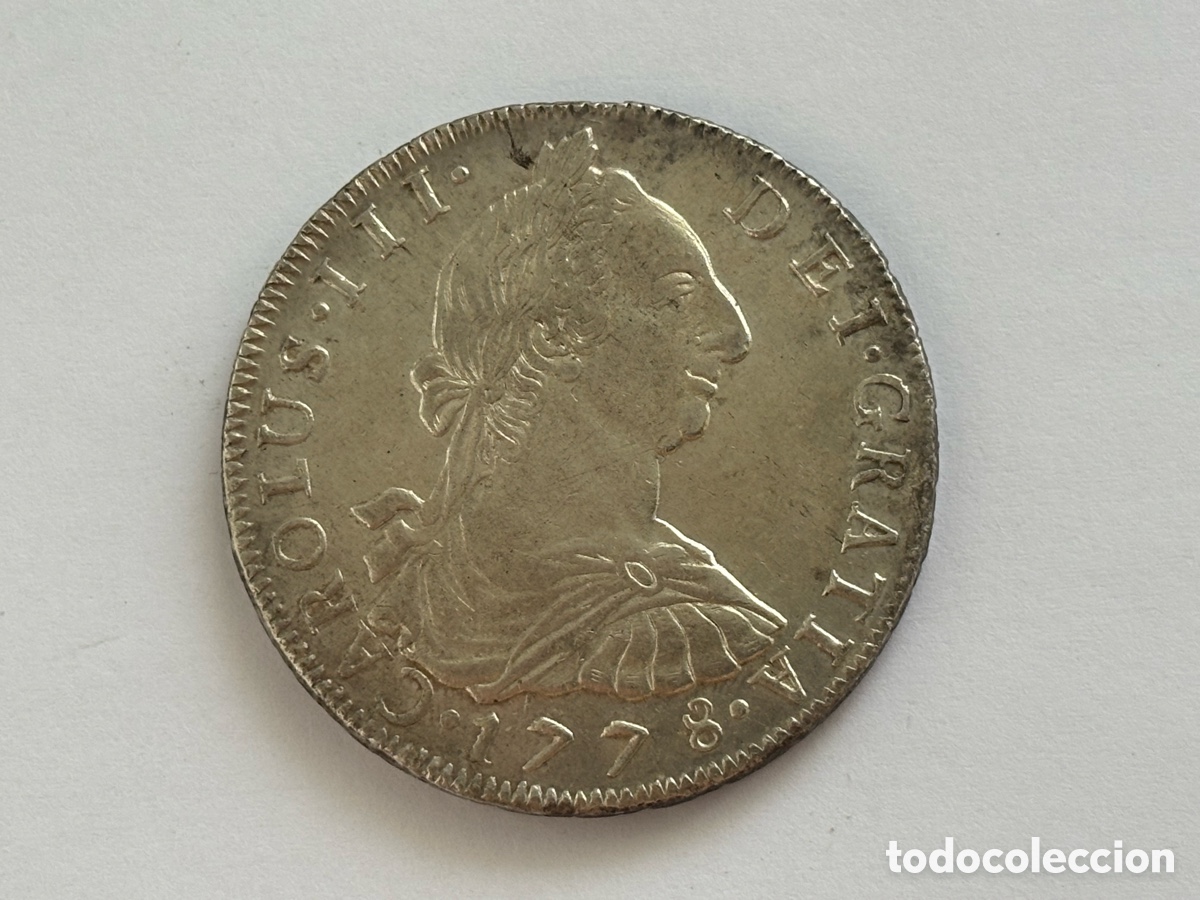 Monedas de Espa&ntilde;a: CARLOS III * 8 REALES 1778 POTOS&Iacute; PR * PLATA