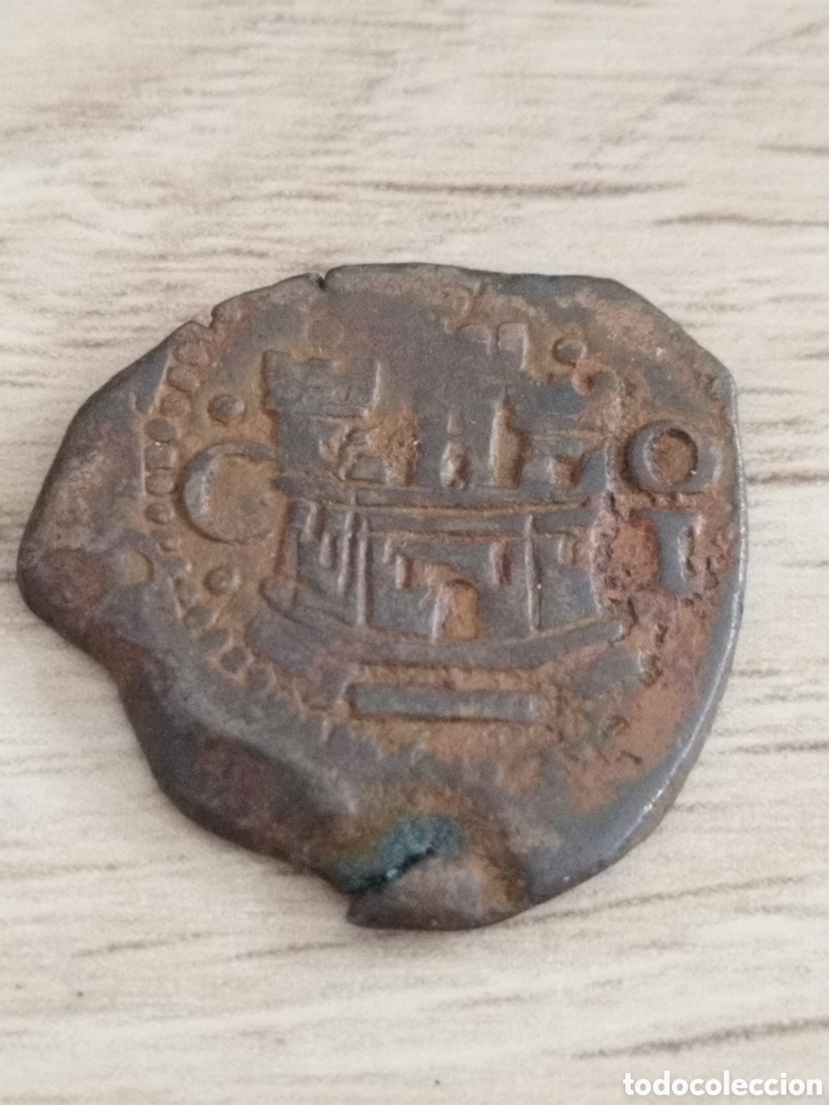 Monete da Spagna: Espa&ntilde;a moneda de 2 maraved&iacute;s de Felipe II (Cuenca)