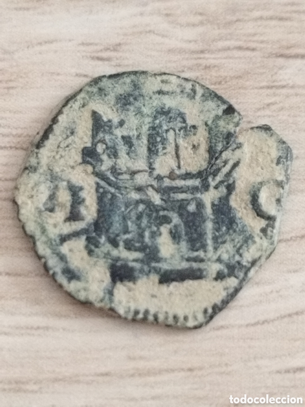 Monete da Spagna: Espa&ntilde;a moneda de 1 blanca de Felipe II (1556-98)/Cuenca