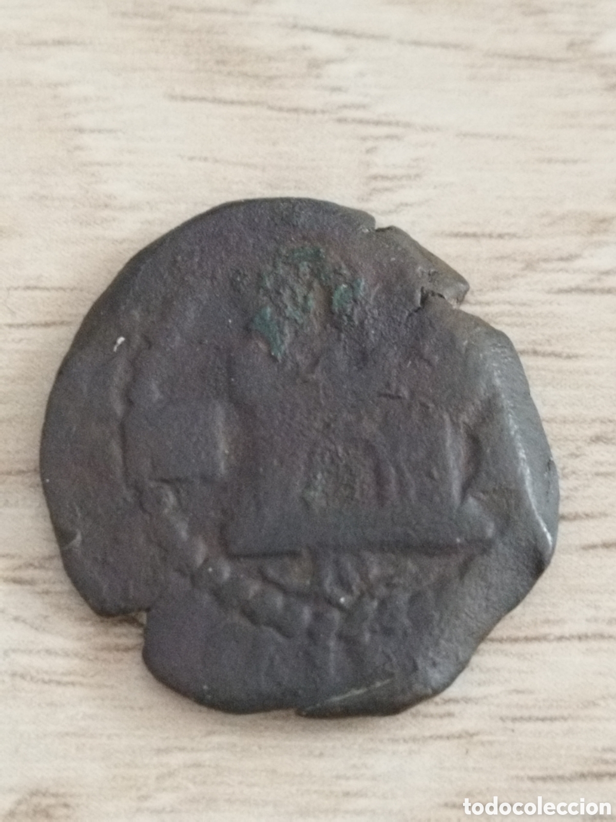 Monete da Spagna: Espa&ntilde;a moneda de 2 cuartos de Felipe II (Segovia)