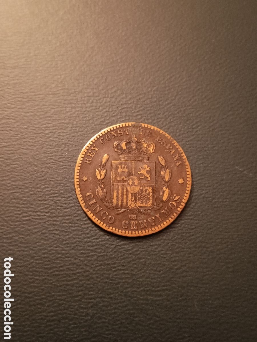 Coins of Spain: MONEDA DE 5 CENTIMOS 1878 - ALFONSO XII