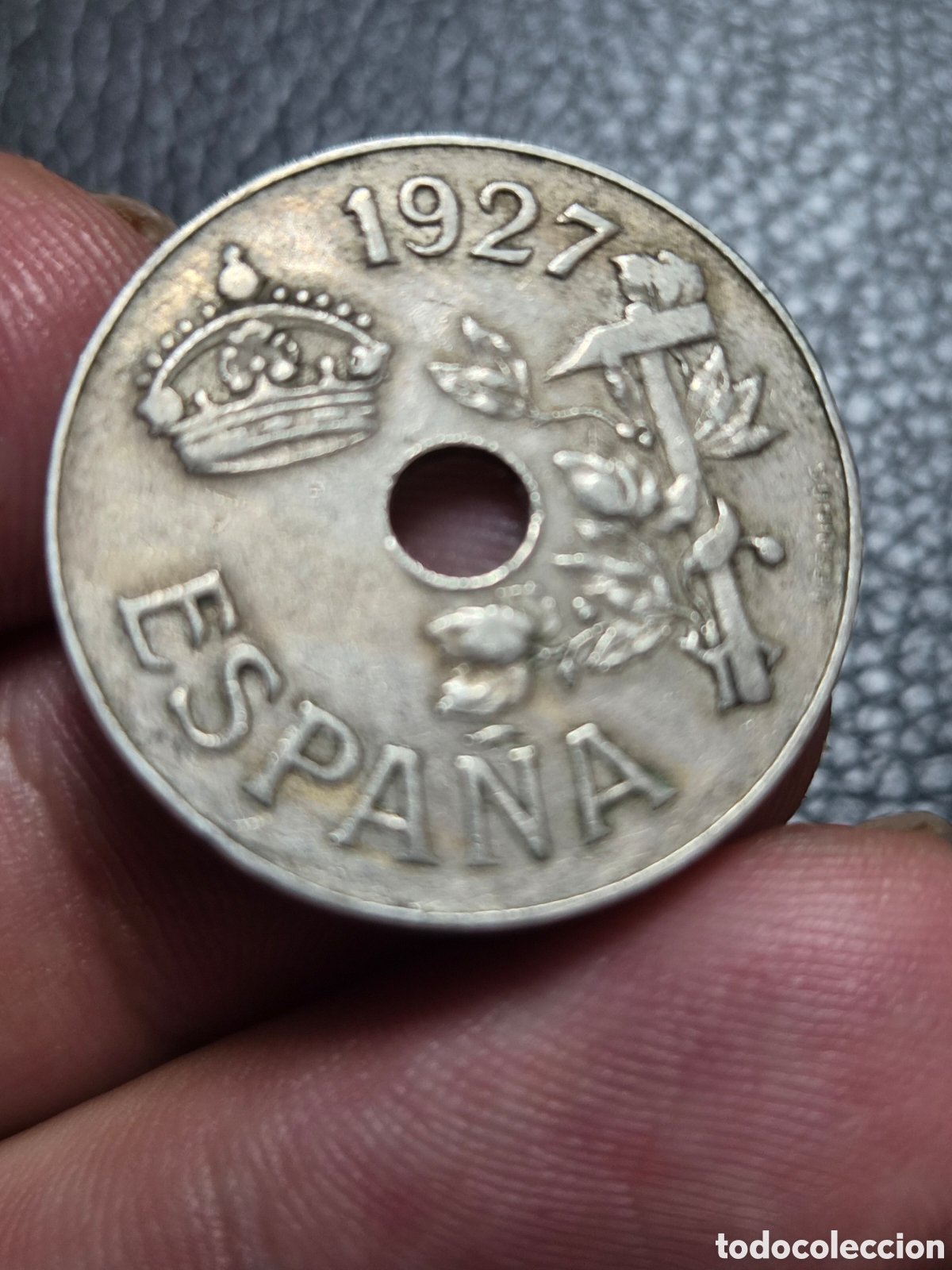Monedas de Espa&ntilde;a: 25 c&eacute;ntimos 1927 (Alfonso XIII) - Foto 2