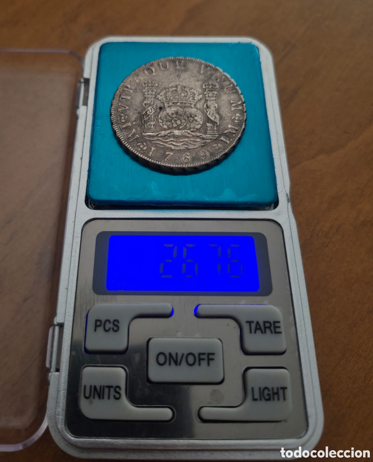 Monedas de Espa&ntilde;a: Moneda 8 reales Lima 1769 columnario. - Foto 5