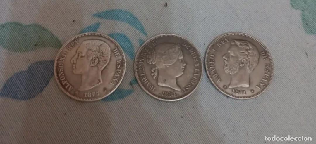 Monedas de Espa&ntilde;a: Lote 3 monedas espa&ntilde;olas s.XIX - Foto 2
