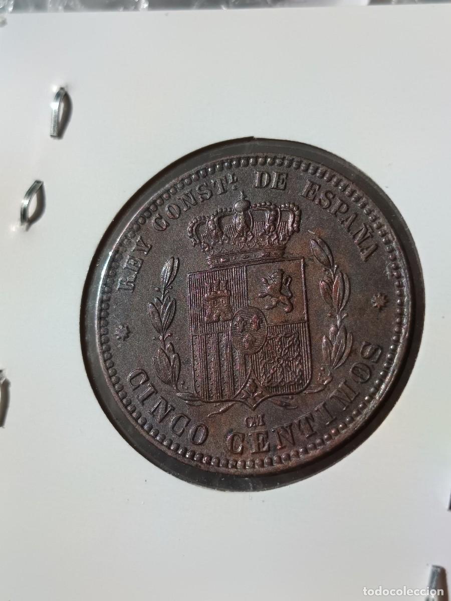 Monedas de Espa&ntilde;a: Lote de 20 monedas de 5 y 10 c&eacute;ntimos Alfonso XII Gobierno provisional