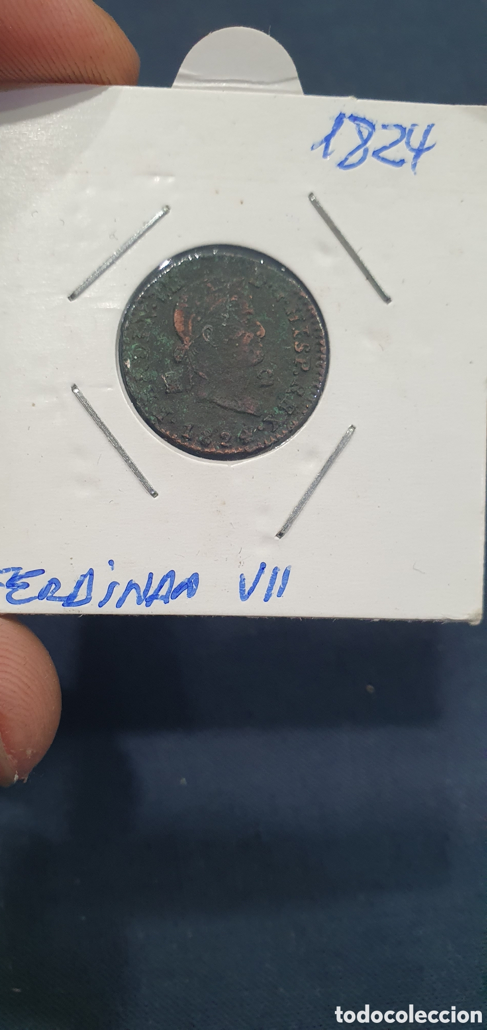 Monete da Spagna: Fernando VII. 1824. Moneda. (L129)