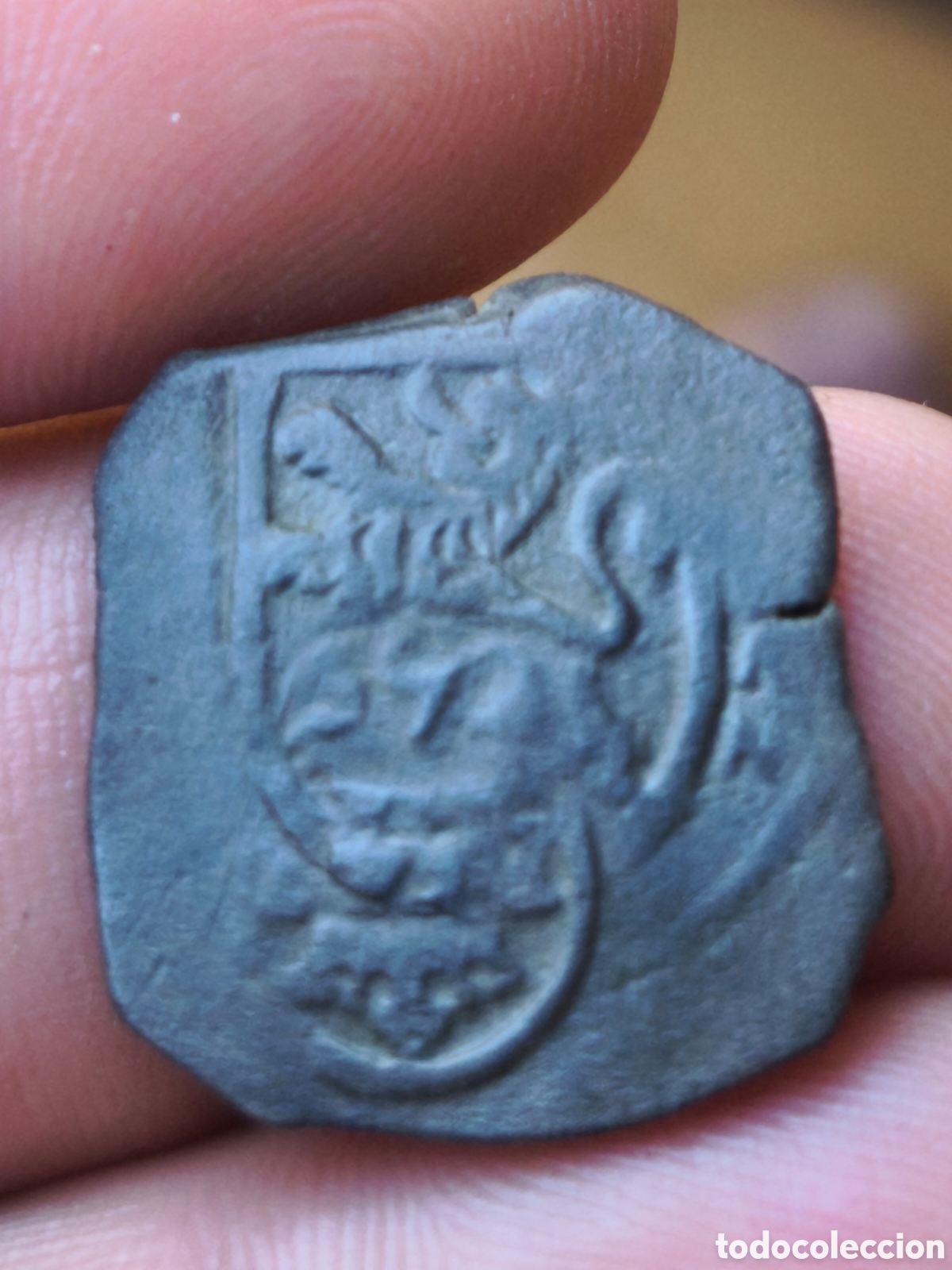 Monedas de Espa&ntilde;a: Felipe IV resello Austrias recortado