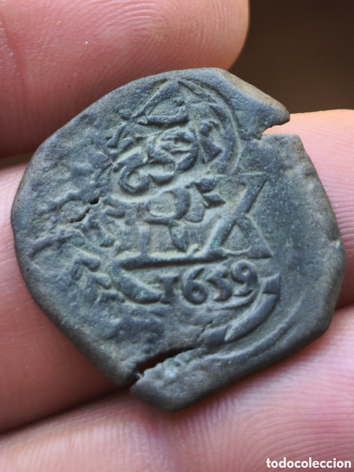 Monedas de Espa&ntilde;a: Felipe IV 8 maravedis RX Austrias recortado