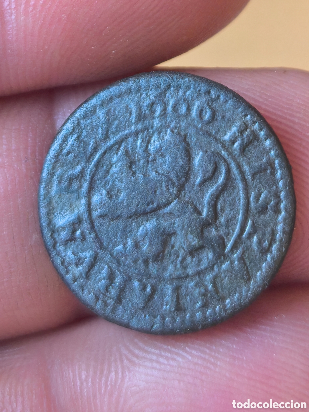 Monedas de Espa&ntilde;a: Felipe III 1606 2 maravedis Segovia
