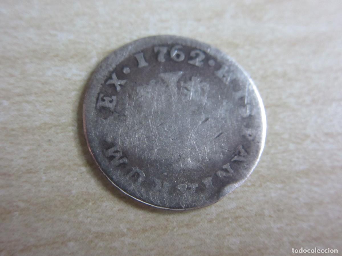 Monedas de Espa&ntilde;a: Medio real de plata de Carlos III Fechado en 1762 Posible ceca Madrid