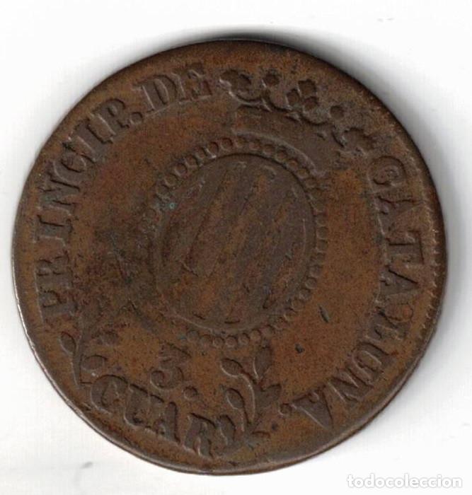 Monedas de Espa&ntilde;a: ESPA&Ntilde;A MONEDA 3 CUARTOS - A&Ntilde;O 1837 - ISABEL II - PRINCIPAT DE CATALU&Ntilde;A
