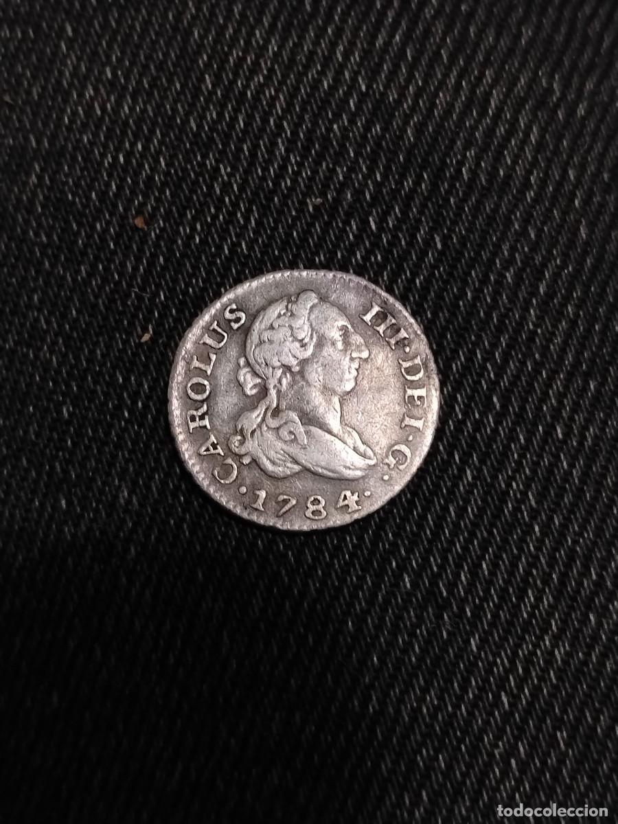 Monedas de Espa&ntilde;a: Carlos III 1/2 medio real 1784 Madrid