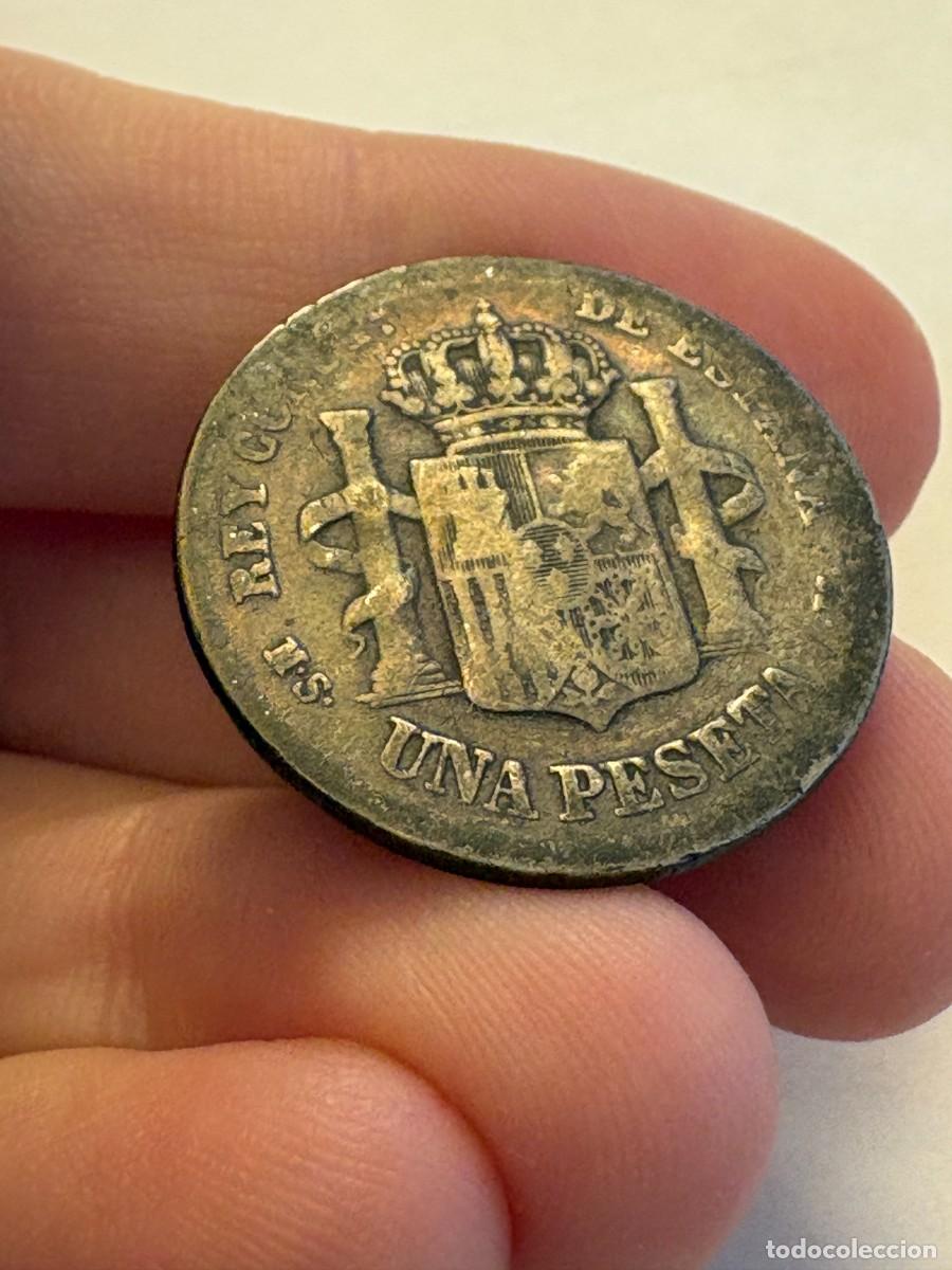 Monedas de Espa&ntilde;a: 1 Peseta Plata 1883 Madrid MSM - Alfonso XII