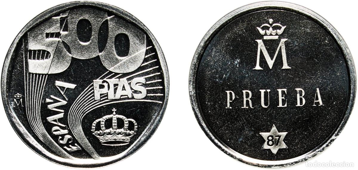Monedas de Espa&ntilde;a: Spain Kingdom 1987 500 Pesetas (alternative design) Steel Madrid Mint 11.81g PF KM TS4